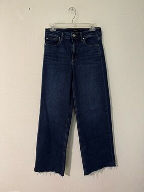 Quince Bella Stretch Wide Leg Jeans Midnight Blue Size 28